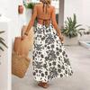 Spring and Summer New Holiday Style Suspender Dress Ethnic Bohemian Long Skirt for Women