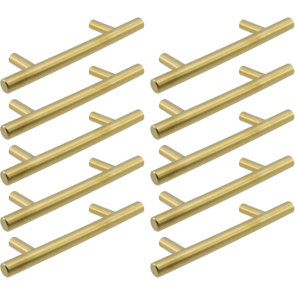 6 pack Modern Stainless Steel Cabinet Pulls, Durable Kitchen Drawer Handles Hardware for Home Furniture
