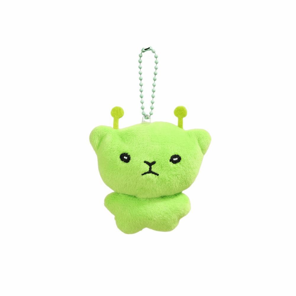 

Cute Star Plush Backpack Pendant Mini Alien Cat Keychain Cartoon Mobile Phone Rope Bag Decor Style A