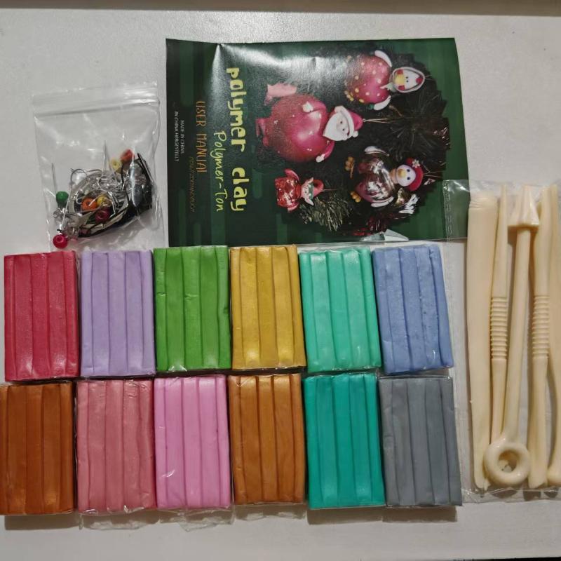 10/12colors 10g/22g Soft Clay Set Pearlescent Metallic Color for DIY Personalized Jewelry Gift Ornaments Stress Relief Handmade