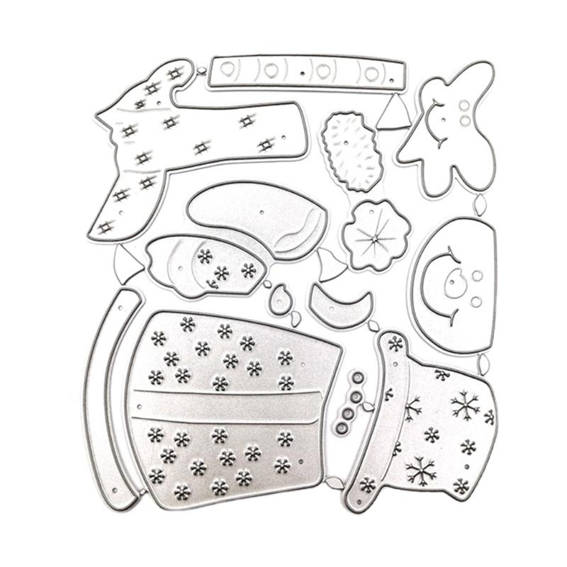 Christmas Series Die Cuts Stencils Template Molds Christmas Sleigh Metal Cutting Dies for Album Scrapbooking Decorations