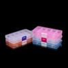 Plastic Rectangle Slot Adjustable Jewelry Necklace Transparent Storage Box Case Holder Craft Organizer Beads Jewelry Container