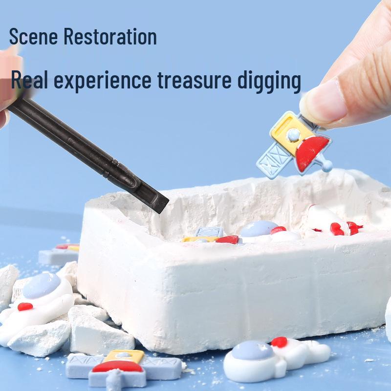 Archaeological Cold Weapon Excavation Toy: DIY Educational Kit for Kids and Parents