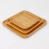 2025 New Plate Tray Wooden Bamboo Tray Household Wood Plate Japanese Dinner Plate Tea Tray Rectangular Tray Carving Plate
