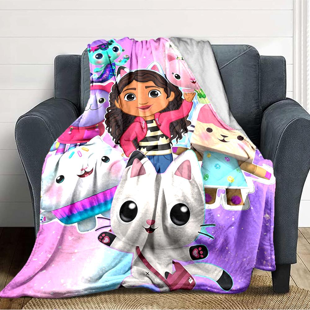 1pc Gaby's Bubble House2 Blanket, Gift, for Men and Women, Soft Blanket, Good for Sofa Bed Couch Travel, Lightweight Flannel Blanket