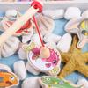 Wooden Marine Life Cognition Fshing Game Toys Fishing Toys Fish Rod Toys Fshing Game Busy Board