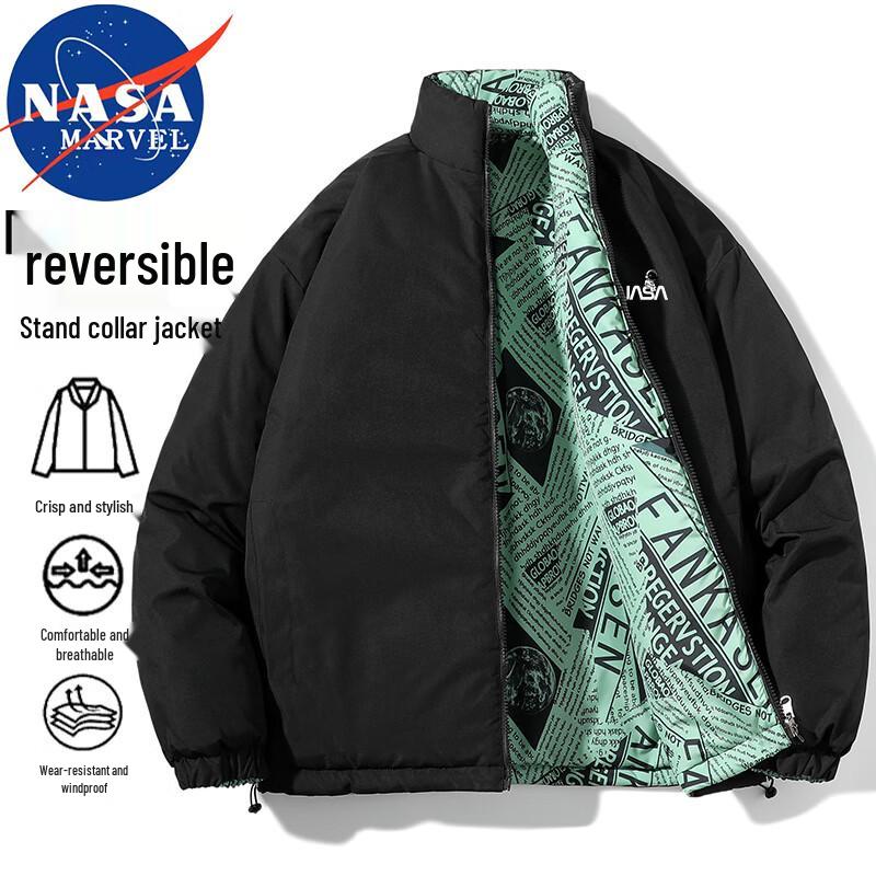 NASA MARVEL Men's Reversible Padded Jacket