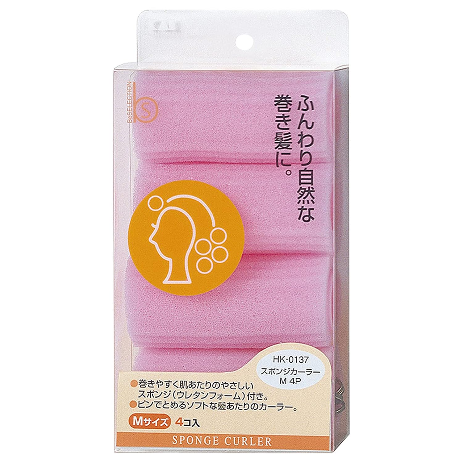 

Kai BeSELECTION Губка 4 HK0137 Бігуді, Середні, Штуки, рожевий