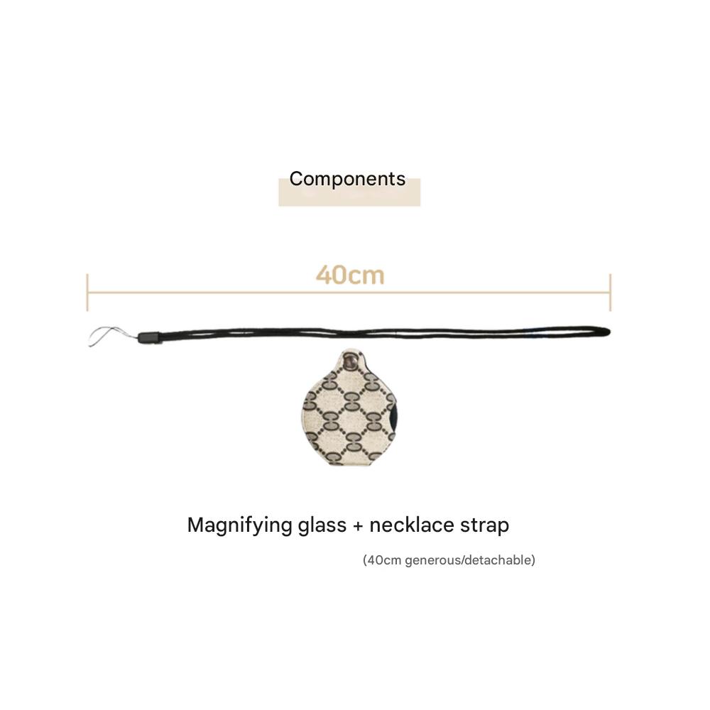 Miniaturowa lupa 20x z luksusowym, przenośnym skórzanym etui