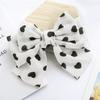 Handmade Triple Layer Heart Bow Hair Clip Women Sweet Forest Style Large Tulle Clamp