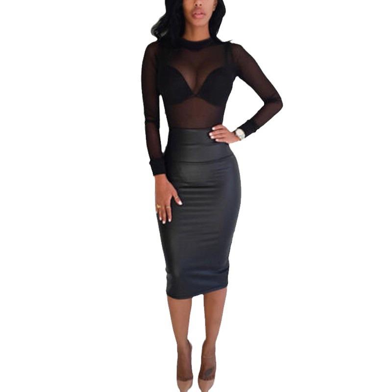 Women's Ultra-Thin Mesh Long Sleeve T-Shirt - Sexy Stretch Transparent Base Layer