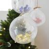 Plastic Christmas Ball 10cm Shopping Transparent 14cm