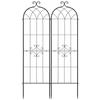 Garden Trellis, 180 X 52.5 Cm Rose Trellis, 2 Packs Garden Flower Rose Trellises with Powder-Coated Finish & Convenient Locking Design, Plant Support