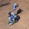Novel Engagement Ring Exquisite Creative Vivid Three Butterflies