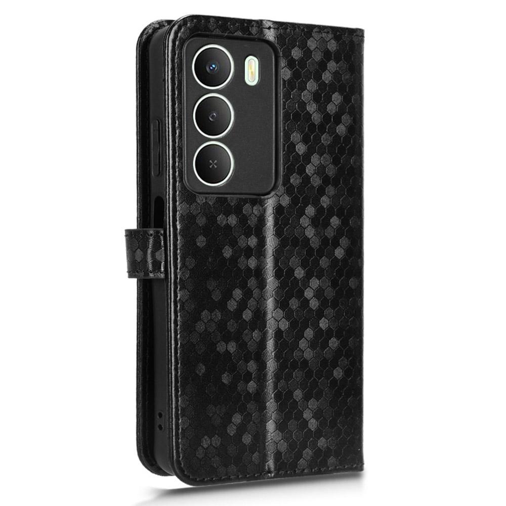 Wallet Case For Realme 14x 5G/V70s 5G/V70 5G Dot Pattern Imprint PU Leather Phone Cover