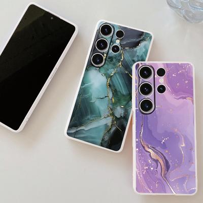 Marmor-Weichsilikonhülle für Xiaomi Redmi Note 13 Pro 13C 14T 15 Poco C65 Samsung A55 A35 M34 M35 S24 FE S25 Huawei Honor 200 iPhone Stoßfeste Abdeckung