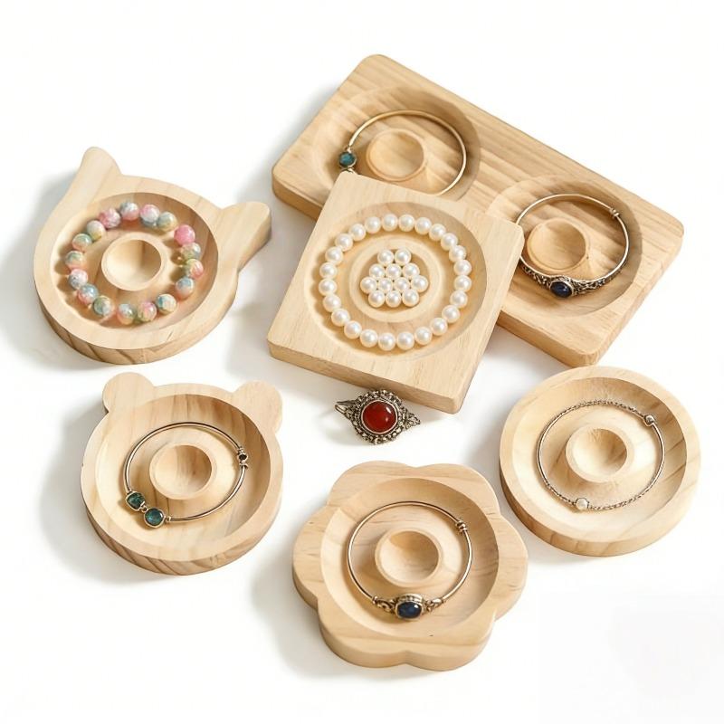 Wooden Bead Board Bracelet Necklace Design Tray Jewelry Making Organizer Display Stand Diy Craft Beading Tool Storage Holder