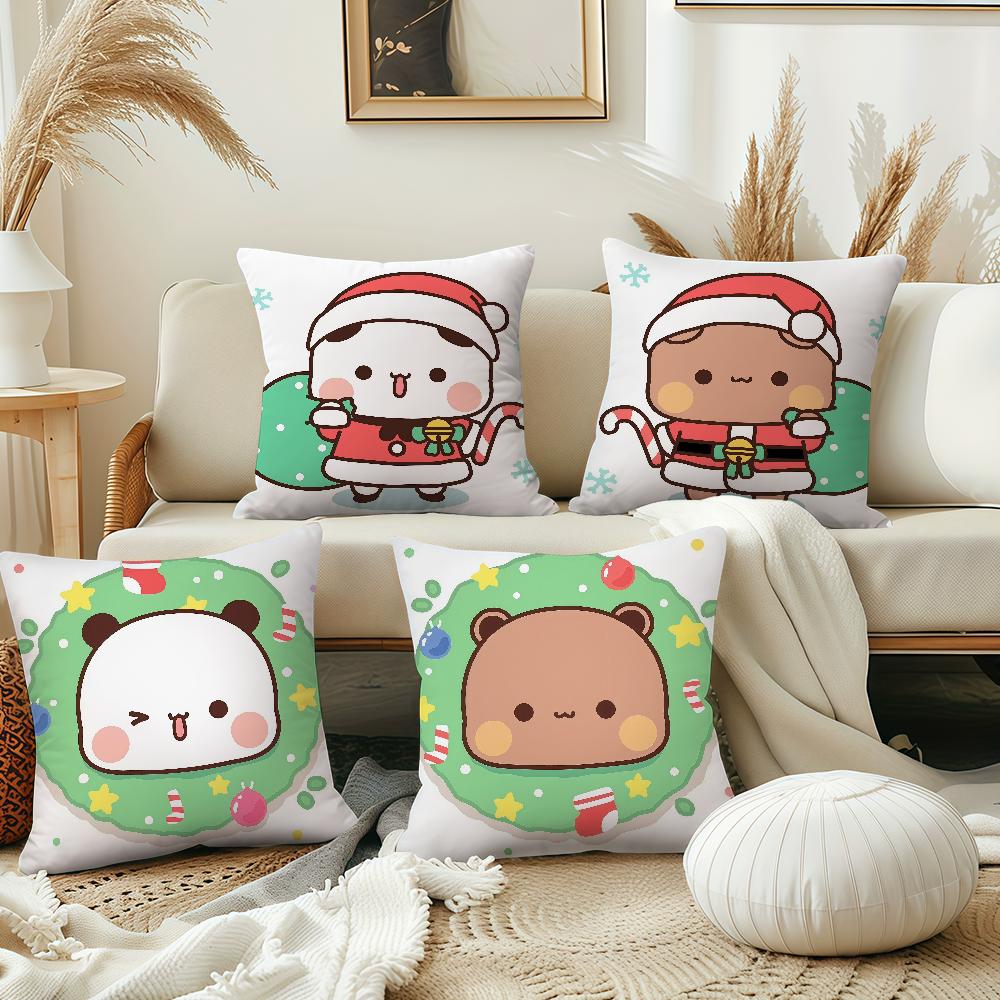 Cartoon cute dudu bubu Christmas cushion cover Pillow Cover Decoration Room Home Sofa living Office Car Nordic Simplicity