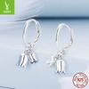 S925 Sterling Silver Lily Of The Valley Flower Ear Buckle Women, Elegant And Generous Temperament Flower Earrings Earrings