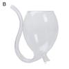 Tazza Bicchiere con Cannuccia Bicchiere Vino Whiskey Resistente al Calore Succhiare Succo Latte Tubo per Bere Tazza con Cannuccia