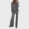 2024 Spring Collection: European & American Women's Casual One Shoulder Knitted Suit
