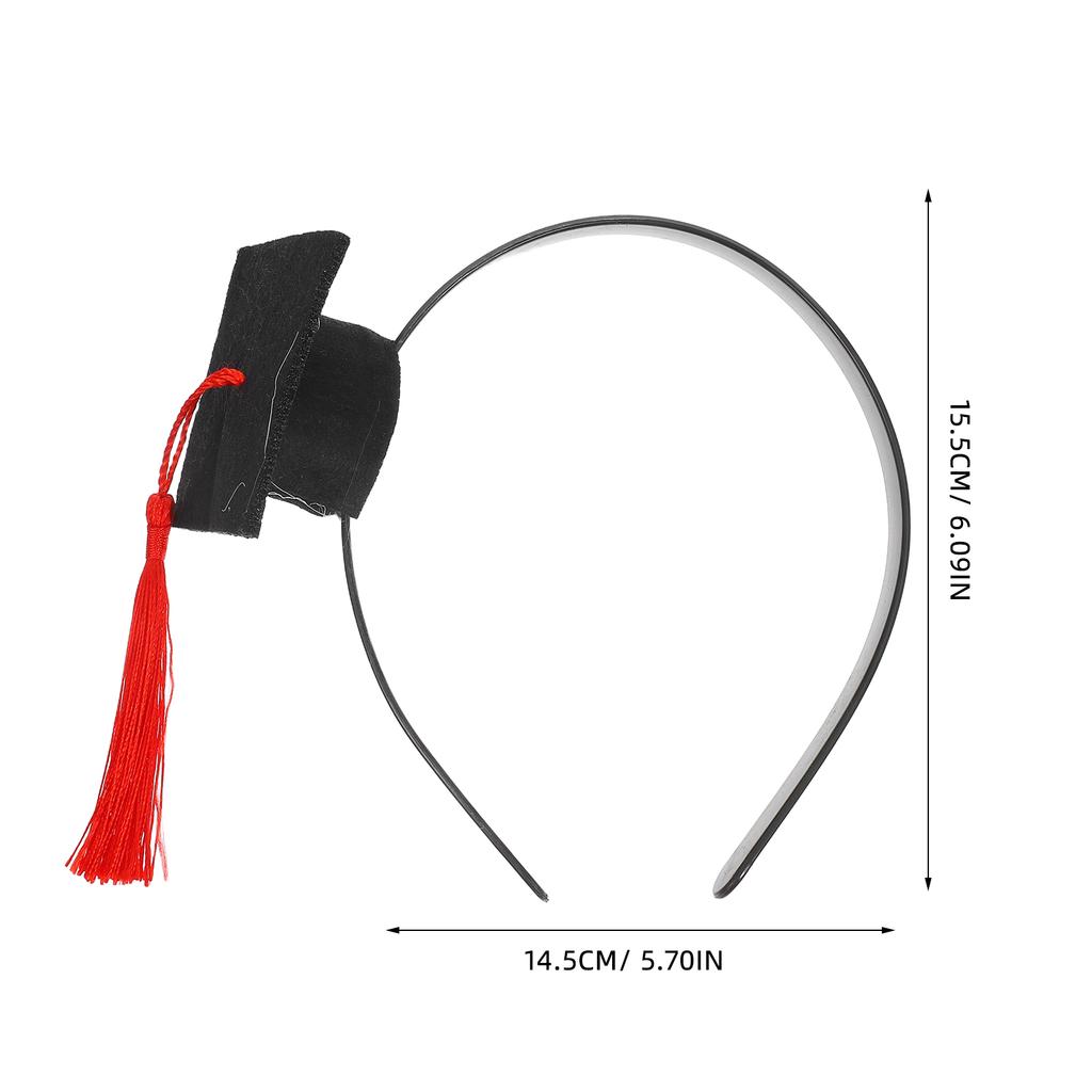 Graduation Hat Headband Mini Elegant Design Graduation Accessories for Selfie Props Celebration Decoration Use