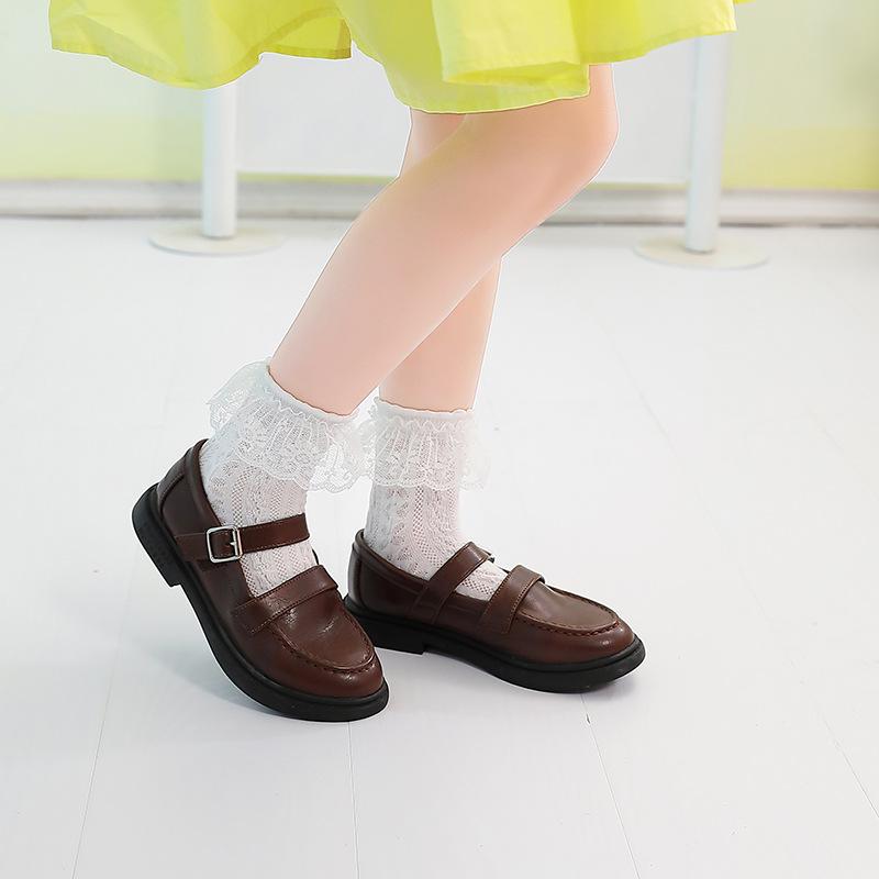 Summer Baby Lace Ruffle Socks Thin Mesh Breathable Short Sock Princess Girls Bow Dress Ankle Socks Kids Lolita White Black Sock