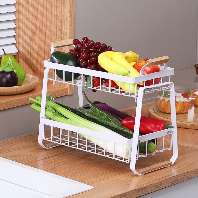Wutuo Double-Layer Kitchen Countertop Storage Rack