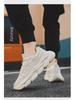Men's Versatile Lightweight Height-Boosting Dad Shoes - Trendy, Breathable, Thick-Soled Casual Running Sneakers for Spring.