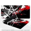 Red Black Ink Splash Mouse Pad Desk Mat Keyboard Pad XXL Large Non-Slip Rubber Table Mat for PC Gaming Office Home Desktop Decor