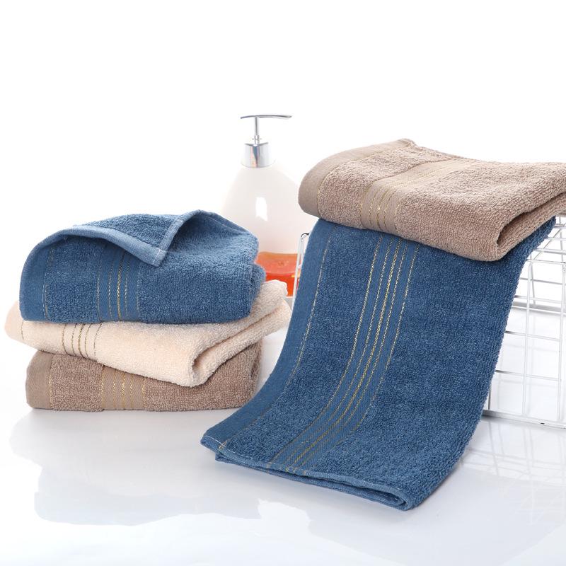 Embroidered Pure Cotton Adult Towel - Thick, Absorbent & Soft