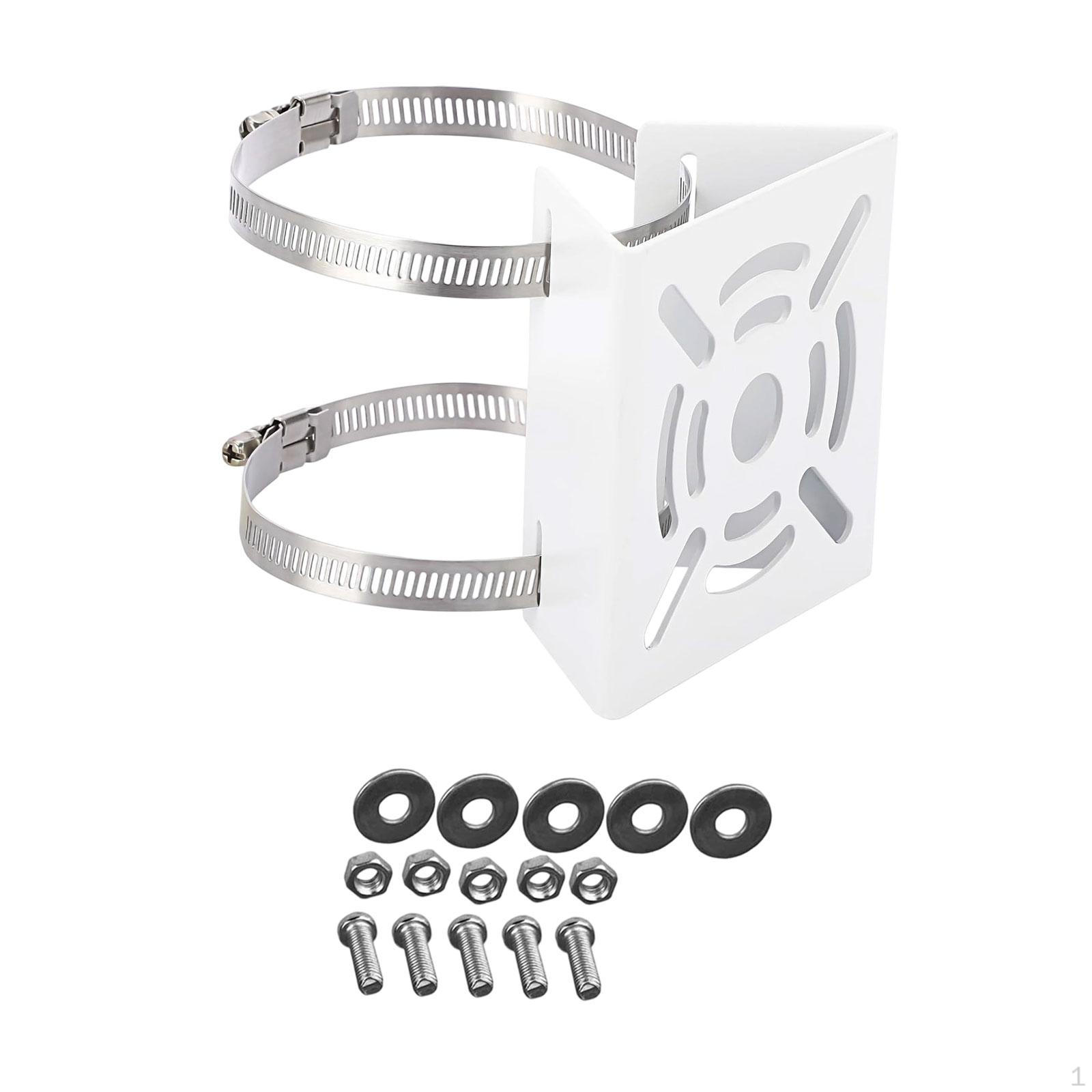 

Адаптер для крепления камеры видеонаблюдения на вертикальный столб Металлический кронштейн Универсальный для светодиодного настенного светильника белый