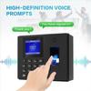 Plastic Fingerprint Attendance Machine Multifunctional Lunch Time Editor  USB Data Manage