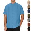 Men's Short Sleeve  Collar T-shirt Casual Lapel Top