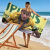 Neymar Jr Print Beach Towel, Large Soft Quick Dry Towel for Beach Camping Swimming