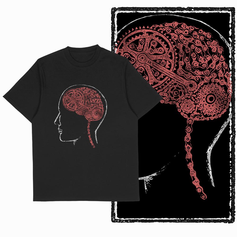 Personalizované tištěné horské kolo Exkluzivní ploché pánské tričko Pánské bavlněné Velká velikost Černé Pánské Novinkové tričko