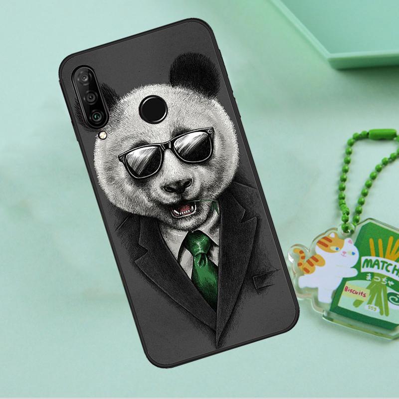 Cartoon Cute Panda Bear For Huawei Nova 12s 12i 11i 7i 8i 9 10 SE Y91 Y90 Y60 Y70 Y72 Y61 P60 Pro P30 P40 Lite Case
