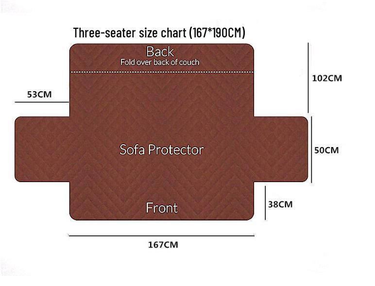 Waterproof Anti-slip Pet Sofa Cover - Universal Protective Mat for Dogs