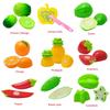 Vibrant Kid Pretend Role Play Kitchen Fruit Vegetable Food Toy Cutting Set Children Gift