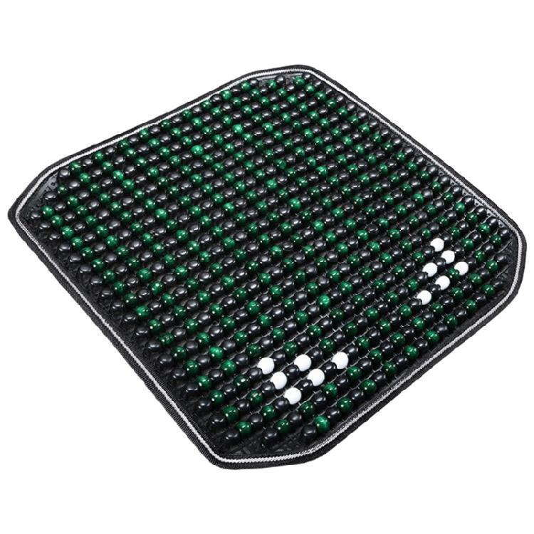 Подушка на сиденье из натуральных деревянных бусин прочная плетеная 4 классических цвета для использования в помещении и на улице противоскользящая зелёный 990₽