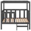 Vidaxl Dog Bed, Grey, 105.5X83.5X100Cm, Solid Pine Wood