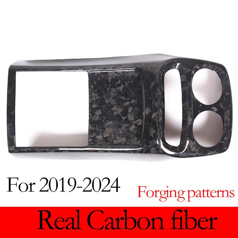 For Mercedes-Benz G-Class W464 W465 2019-2026 Carbon Fiber Rear Air Condition Outlet Vent Frame Cover Trim Car Accessories
