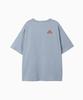 Minasu New Big Hearttrack Graphic T Shirt_Skyblue