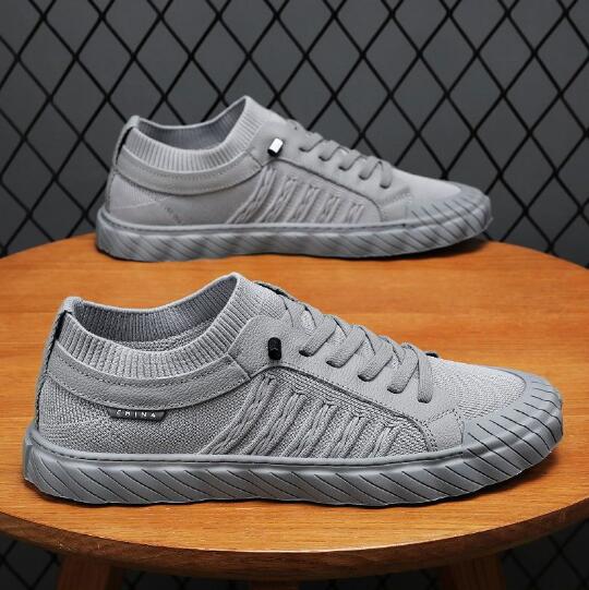 Men's Spring Summer Shoes New  Breathable Ice Silk Canvas Shoes Men's Work Site Non-slip Sports Board  Fashion Sneakers M1157