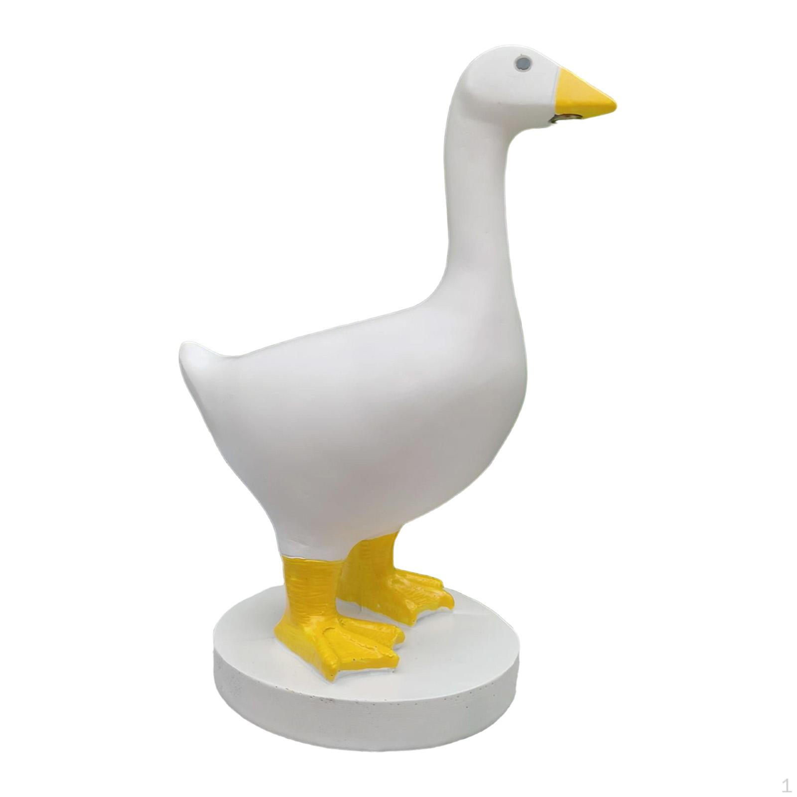 

Duck Key Holder Statue Hanger Resin Animal Hanging Rack Cute Figurine Ornament Stable Flat жёлтый