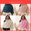 Basic Hoodie Sweatshirt For Women With Pocket And Drawstring For Casual Streetwear