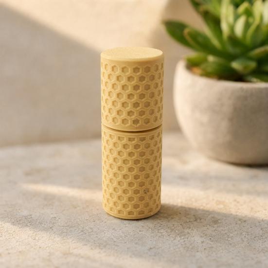 3D Printed Cotton Swab Organizer Box, Sealed Storage with Dustproof & Moisture-Proof Lid, Honeycomb Texture Non-Slip Design, Multi-Color Categorize