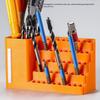 Orange 50-Hole Hex Screwdriver Bit Storage Box Impact Driver Bit Holder Organizer Durable Tool Box For Diy & Workshop
