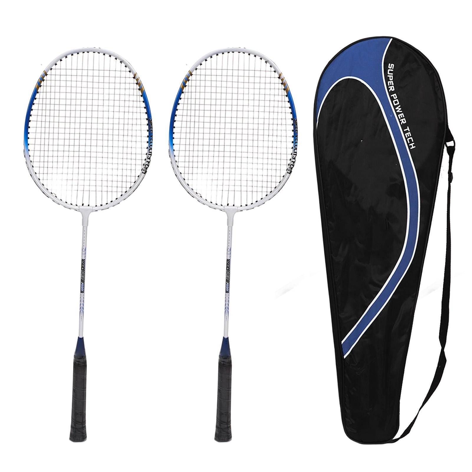 

REGAIL Badminton Racket Pair Of 2 Aluminum Alloy Lightweight Portable Badminton Racquets for Indoor Outdoor