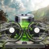 Portable Car Fan Double Head Car AC 360 Degree Rotatable Vehicle Air Circulation Auto Cooling Device For Small Cars And Large